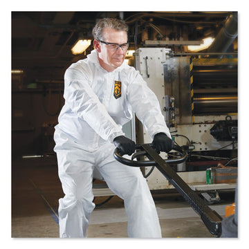 KleenGuard™ A30 Elastic Back And Cuff Hooded Coveralls, 4x-large, White, 21-carton freeshipping - TVN Wholesale